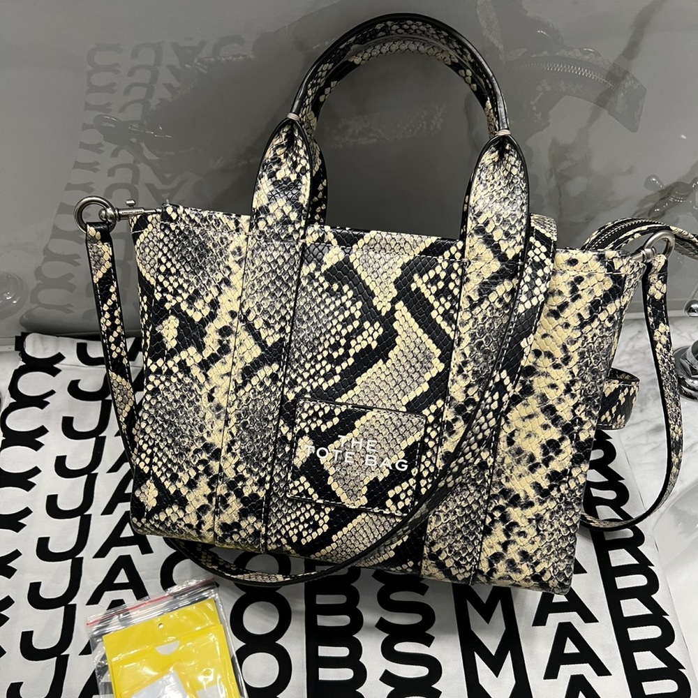 MARC JACOBS snakeskin small tote